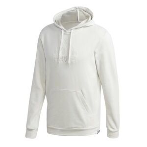 Adidas Men's Classic Cream/Beige Hoodie With Stitched Logo